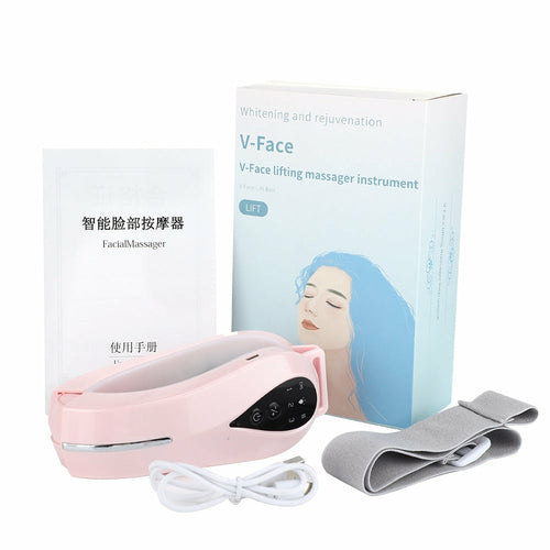 GlowNaxa Chin V-Line Up Lift Belt Machine Blue LED Photon Therapy Face Lifting