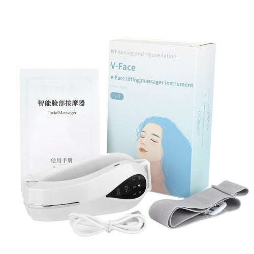GlowNaxa Chin V-Line Up Lift Belt Machine Blue LED Photon Therapy Face Lifting